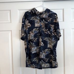 David Taylor Hawaiian Floral Short Sleeve Button Down